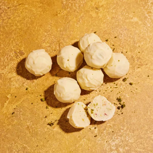 White Chocolate, Cardamon & Pistachio Truffle