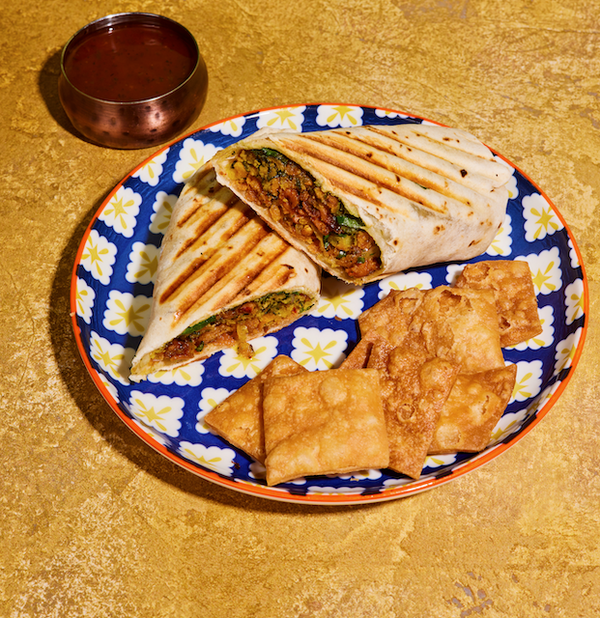 Vegetable Pakora Wrap